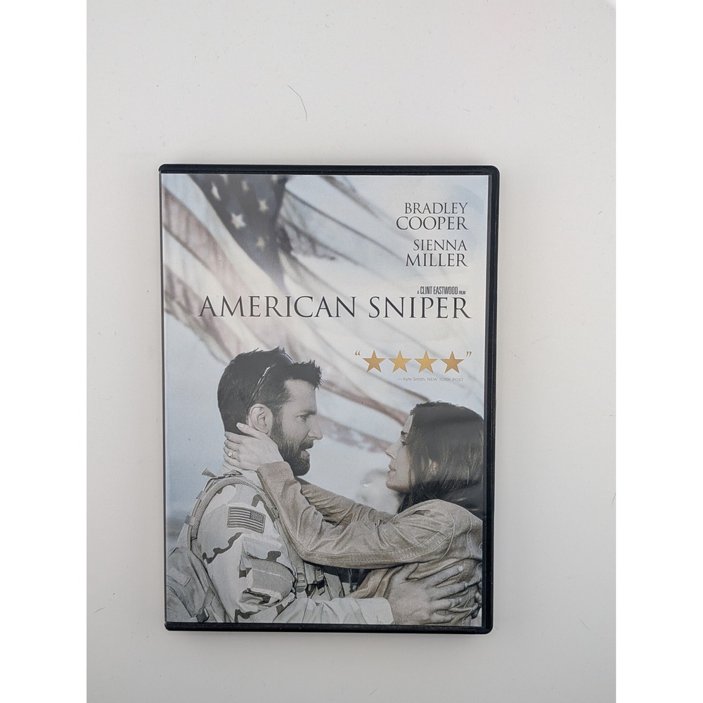 Warner Bros American Sniper DVD Movie One Size Black Excellent War Drama
